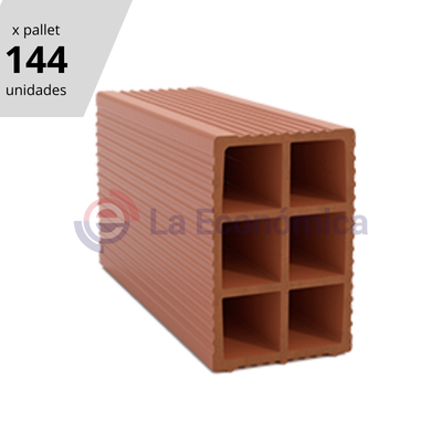 Pallet de Ladrillos Huecos 12x18x33 (144 unidades)
