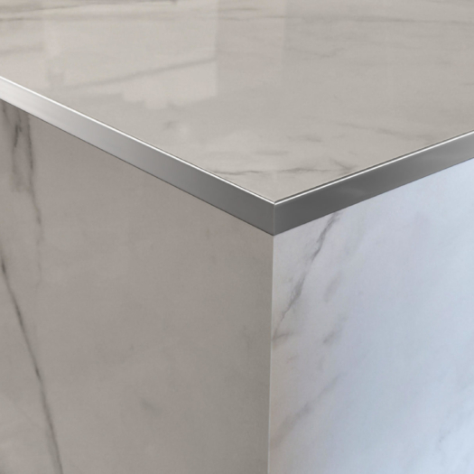 Alternative view of Listello Emperador Atrim 10×2.20 mt Acero Inoxidable Brillante (430/03)