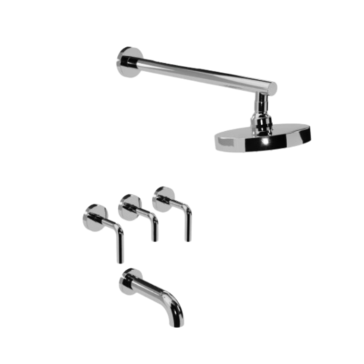 Alternative view of Griferia Bañera Curved Roca