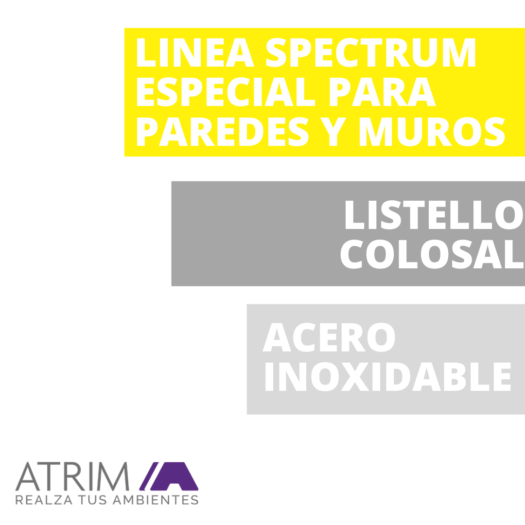 Alternative view of Listello Colosal Atrim 50×2.20 mt Acero Inoxidable Brillante (430/05)