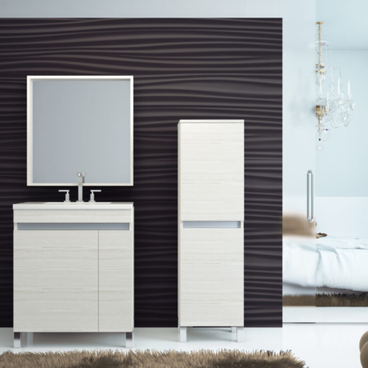 Alternative view of Vanitory Schneider Aqua 60×84 cm Blanco Texturado sin Mesada